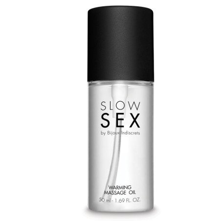 Experience the ultimate passion with our coconut-scented warming oil from the Slow Sex brand.