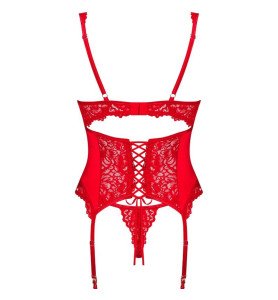 Bienvenue dans un univers où la lingerie rouge se déploie comme une œuvre d'art contemporaine...