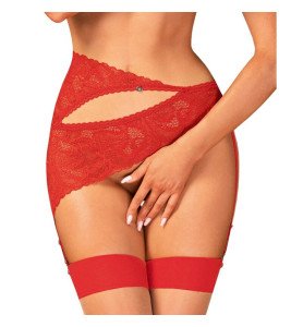 Asymmetrical Red Garter...