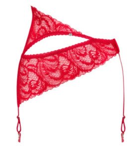 Asymmetrical Red Garter...