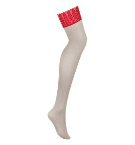 Stockings from the Ingridia Collection by Obsessive, in a seductive nude shade, combining modernity and sensuality.