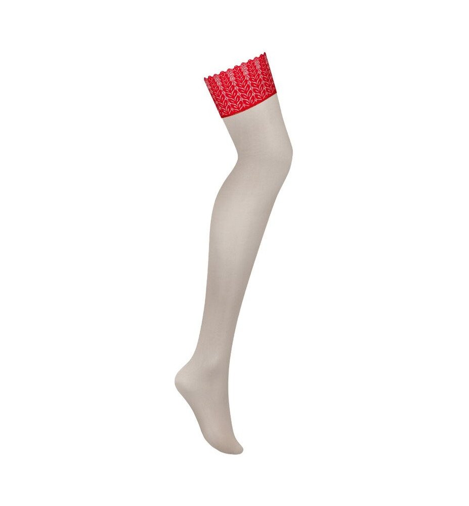 Stockings from the Ingridia Collection by Obsessive, in a seductive nude shade, combining modernity and sensuality.