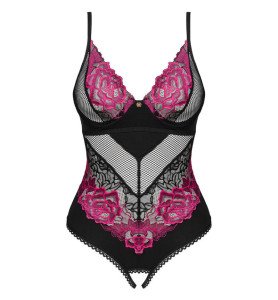 Open Lace Bodysuit -...