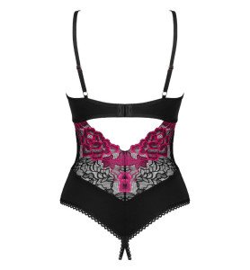 Open Lace Bodysuit -...