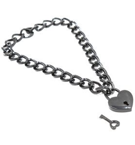 Heart Padlock Necklace -...