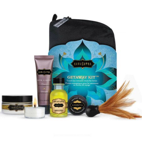 Vivez une expérience romantique et exquise avec notre kit Escapade de la marque Kamasutra.