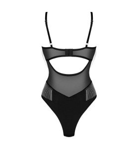 Abandonnez-vous à la passion avec ce body noir élégant qui s'ajuste parfaitement à votre corps.
